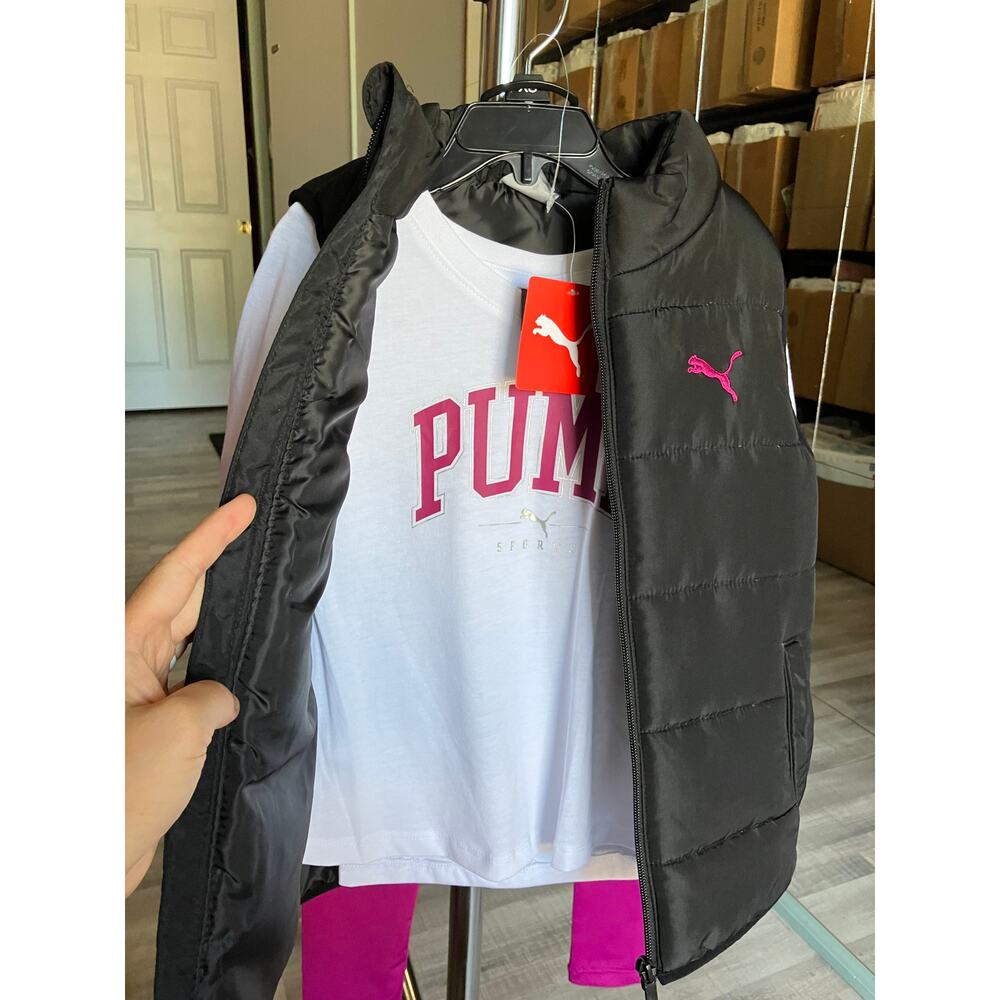 Puma Matching Sets Athletic Wear Puma 3 pc Pink Size XS - Picture 3 of 12
